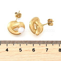 knot 304 Stainless Steel Stud Earrings&nbsp;EJEW-D315-02G