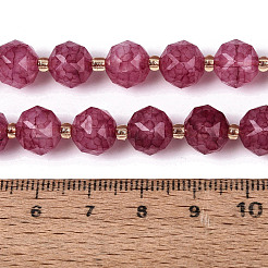 Ombre Effect Dyed Transparent Crackle Glass Beads Strands&nbsp;GLAA-Q111-10MM-04