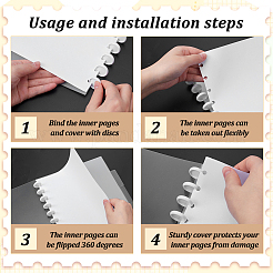 4 Bags Rectangle Plastic Notebook Index Divider Sheets&nbsp;OFST-NB0001-02