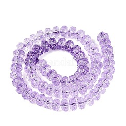 Crackle Transparent Glass Beads Strands&nbsp;GLAA-N068-03A-11