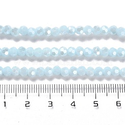 Electroplate Opaque Glass Beads Strands&nbsp;LS-EGLA-A035-P4mm-A10