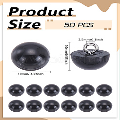 50Pcs 1-Hole Plastic Buttons&nbsp;BUTT-LP0001-13B