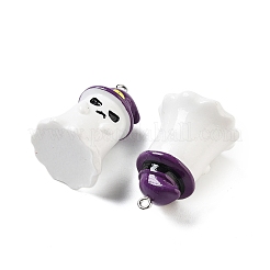 Halloween Theme Baking Paint Resin Pendants&nbsp;RESI-G103-01B