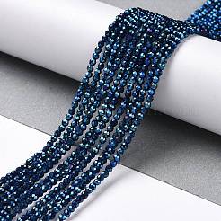 Electroplate Glass Beads Strands&nbsp;GLAA-H021-01A-FP03