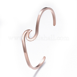 304 Stainless Steel Cuff Bangles&nbsp;BJEW-G611-01