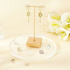 40Pcs 4 Colors 201 Stainless Steel Stud Earring Findings&nbsp;STAS-DC0009-82