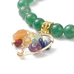 Natural Green Aventurine Stretch Bracelet&nbsp;BJEW-JB08747-04