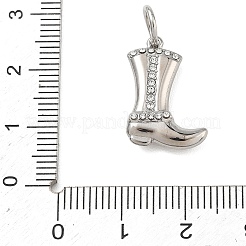 304 Stainless Steel Rhinestone Pendants&nbsp;FIND-T075-07P
