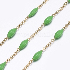 Handmade Enamel Beaded Chains&nbsp;CHS-I007-06G-08