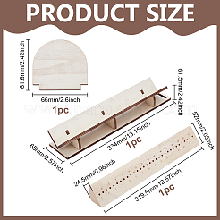 Beech Plywood Binding Tools Set&nbsp;DIY-WH0060-47