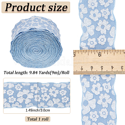 Flower Polyester Ribbons&nbsp;SRIB-WH20020-053B-03