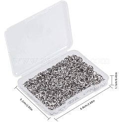 304 Stainless Steel Open Jump Rings Jewelry Findings&nbsp;STAS-PH0019-01P