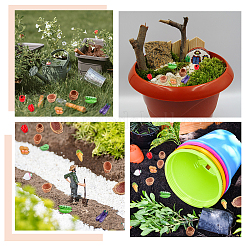 72Pcs 18 Styles Resin Basket & Food Miniature Ornaments&nbsp;AJEW-WR0003-67