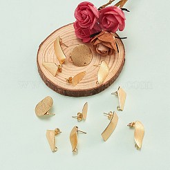 24Pcs 6 Styles Brass Stud Earrings Findings&nbsp;KK-SZ0001-52