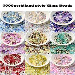 Ocean Theme Diy Painted Glass Beads&nbsp;DIY-YW0008-82B