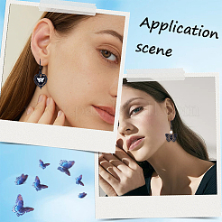 40Pcs 304 Stainless Steel Leverback Earring Findings&nbsp;STAS-SC0009-31EB
