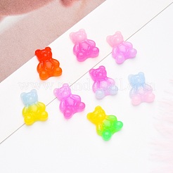 Gradient Color Opaque Resin Cabochons&nbsp;CRES-R196-01