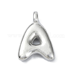 304 Stainless Steel Alphabet Pendants&nbsp;STAS-U033-02P