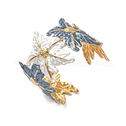 304 Stainless Steel Enamel Cuff Bangles for Women&nbsp;BJEW-F518-06G