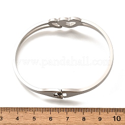 304 Stainless Steel Hinged Bangles for Women&nbsp;BJEW-F474-37P-01