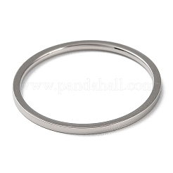 Non-Tarnish 304 Stainless Steel Simple Plain Band Finger Ring for Women Men&nbsp;RJEW-F152-05P