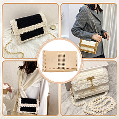 DIY PU Imitation Leather Bag Knitting Set for Purse Making&nbsp;PURS-WH0005-01D