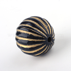 Round Plating Acrylic Beads&nbsp;PACR-Q102-143B