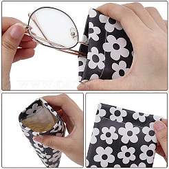 2Pcs 2 Colors PU Leather Eyeglass Cases&nbsp;ABAG-CN0001-83