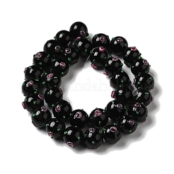 Handmade Bumpy Lampwork Beads Strands&nbsp;LAMP-K037-16I