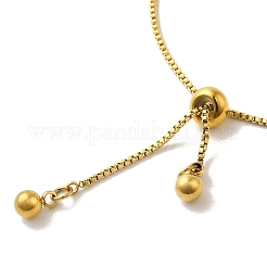 Rhinestine Column Link Slider Bracelet&nbsp;BJEW-K237-01G