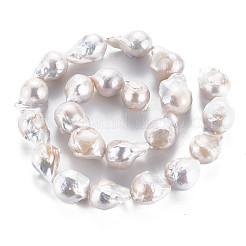 Natural Baroque Pearl Keshi Pearl Beads Strands&nbsp;PEAR-S019-05B