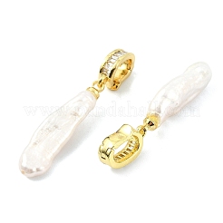 Natural Baroque Keshi Pearl Pendants&nbsp;PALLOY-JF05286