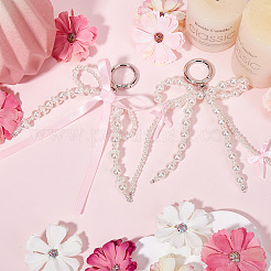 4Pcs 2 Styles Alloy & Velvet & Polyester Pendant Decorations&nbsp;KEYC-SP0001-26