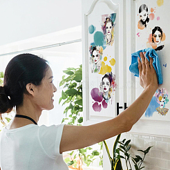 3 Sheets 3 Styles PVC Waterproof Decorative Stickers&nbsp;DIY-WH0404-567
