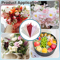 150Pcs 5 Colors Square Milk Cotton Waterproof Gift Wrapping Paper&nbsp;DIY-BC0016-58