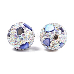 Handmade Polymer Clay Rhinestone Beads&nbsp;CLAY-H009-03D