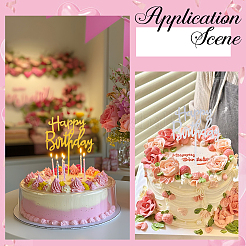 3 Sets 3 Colors Acrylic Cake Toppers Decorations&nbsp;DIY-SP0003-28