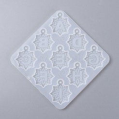 26 Letters & Ampersand Flower Pendant Silicone Mold&nbsp;DIY-O008-01