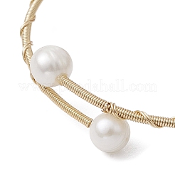 Natural & Synthetic Mixed Gemstone Round Beaded Bangle&nbsp;BJEW-JB09591