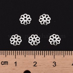 Silver Color Plated Brass Bead Caps&nbsp;X-EC134-S