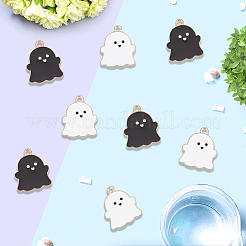 80Pcs 2 Colors Alloy Enamel Pendants&nbsp;ENAM-SC0006-81