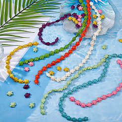 8 Strands 8 Styles Dyed Synthetic Turquoise Beads&nbsp;G-FH0002-61