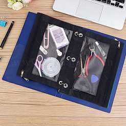 PE Plastic Pencil Pouch for 3 Rings Binder&nbsp;OFST-WH0004-153B-01