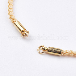 Braided Cotton Cord Bracelet Making&nbsp;MAK-I006-19G