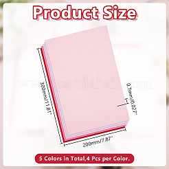 10Pcs Wool Felt Fabrics&nbsp;DIY-WH0622-516A