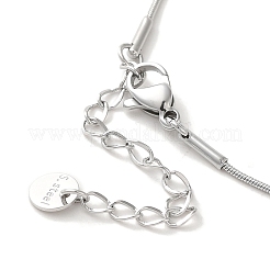 Non-Tarnish Vacuum Plating 304 Stainless Steel Snake Chain Necklaces&nbsp;NJEW-C045-07A-P