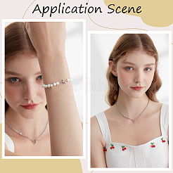 6Pcs Brass & Natural Pearl Star Pendants&nbsp;KK-BBC0019-33