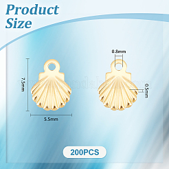 200Pcs 304 Stainless Steel Charms&nbsp;STAS-UN0056-18
