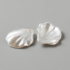 Pearlized Acrylic Imitation Pearl Pendants&nbsp;SACR-WH0011-01C