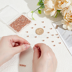 300Pcs Rack Plating Brass Spacer Beads&nbsp;KK-PH0012-43D-RG